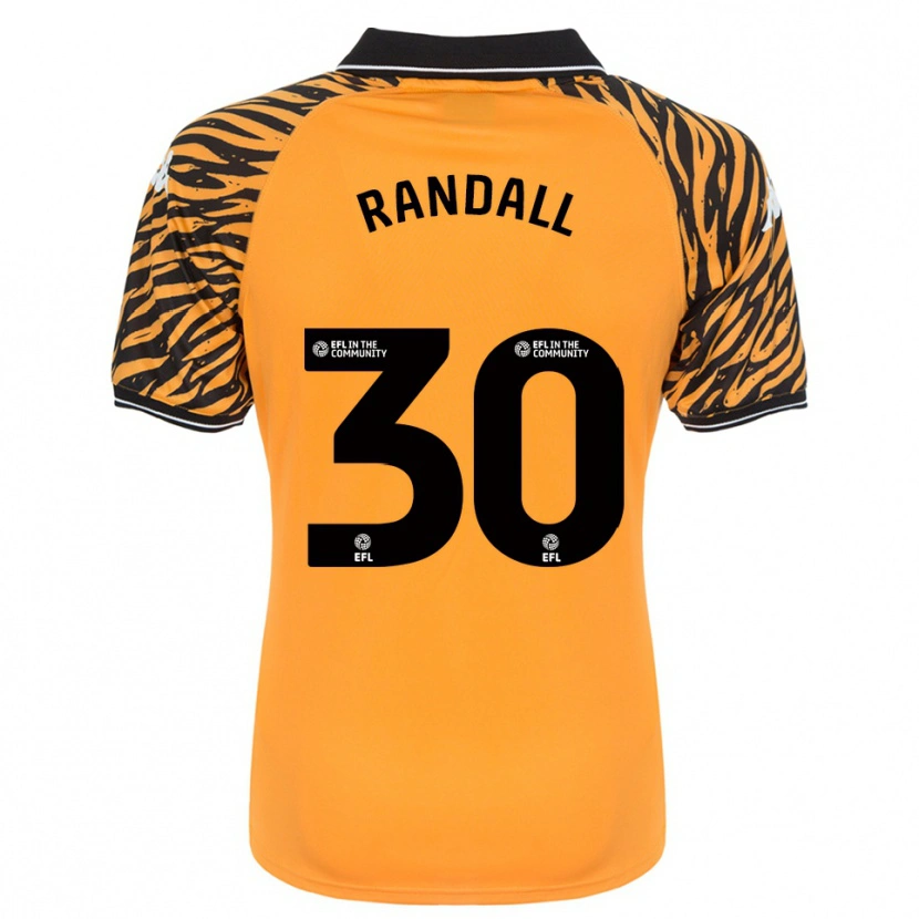 Danxen Hombre Camiseta Jennifer Randall #30 Naranja Negro 1ª Equipación 2025/26 La Camisa México