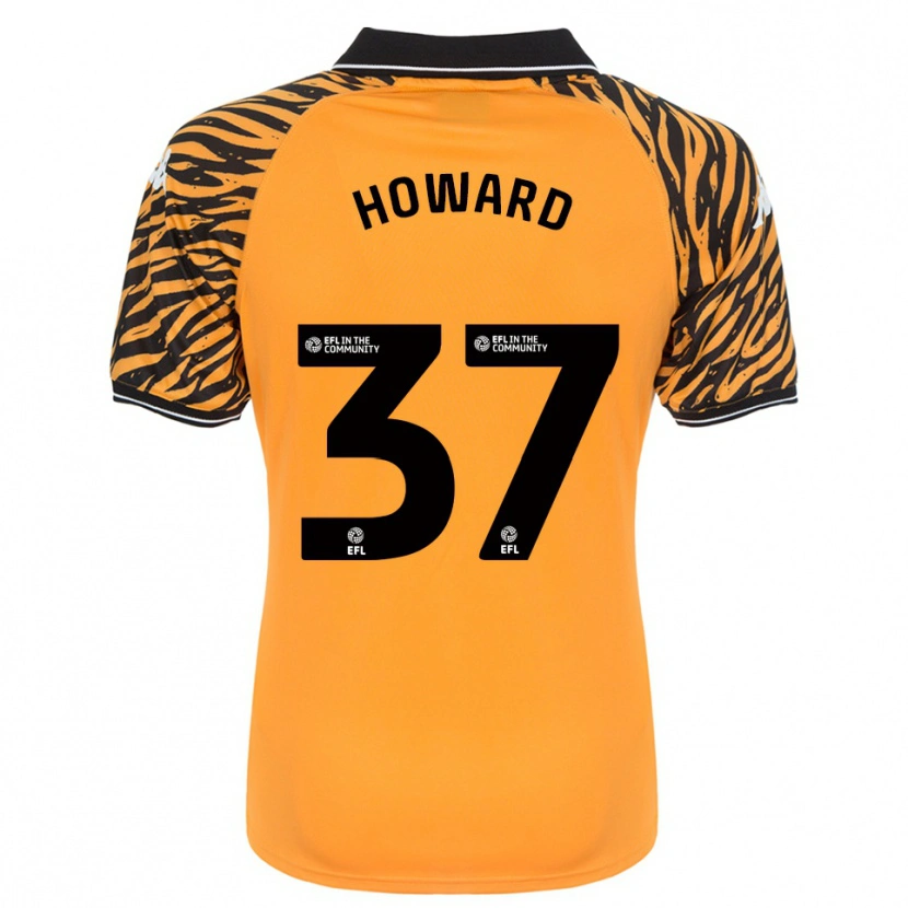 Danxen Hombre Camiseta Scarlet Howard #37 Naranja Negro 1ª Equipación 2025/26 La Camisa México