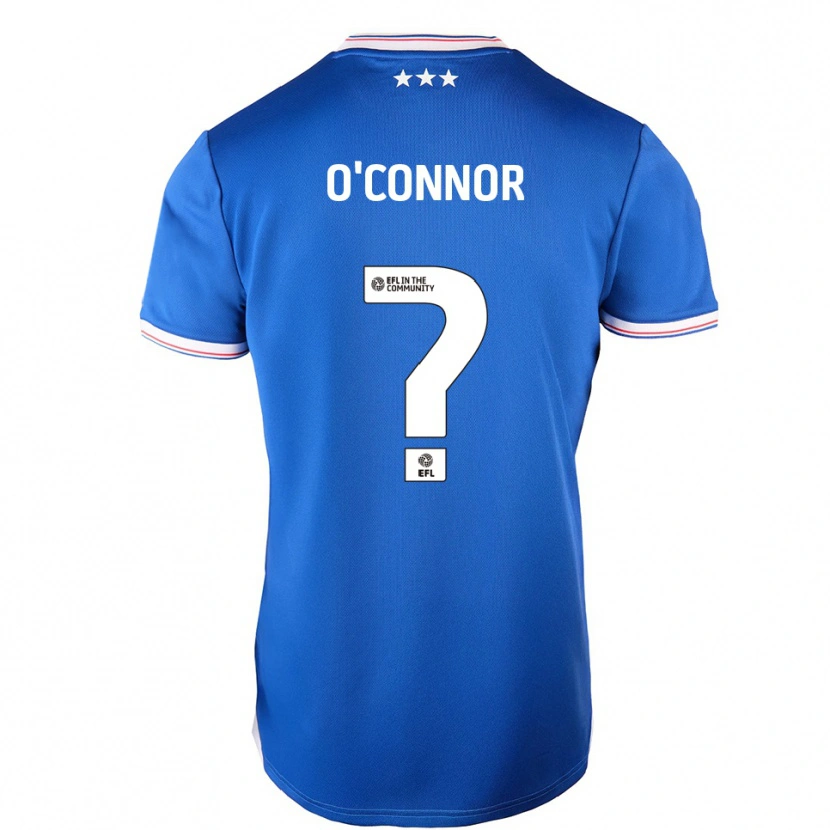 Danxen Hombre Camiseta Daniel O'connor #0 Azul Blanco 1ª Equipación 2025/26 La Camisa México