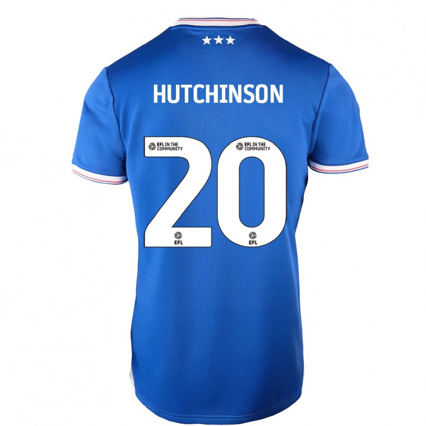 Danxen Hombre Camiseta Omari Hutchinson #20 Azul Blanco 1ª Equipación 2025/26 La Camisa México