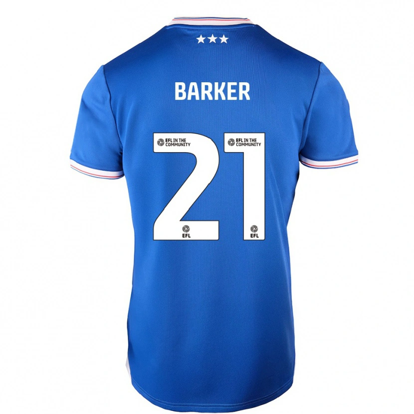 Danxen Hombre Camiseta Maisy Barker #21 Azul Blanco 1ª Equipación 2025/26 La Camisa México