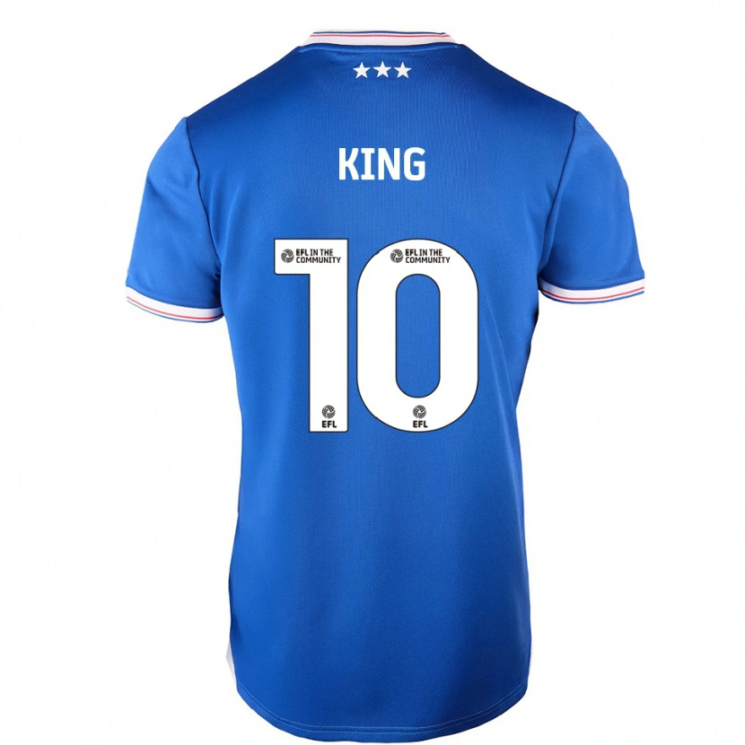 Danxen Hombre Camiseta Eloise King #10 Azul Blanco 1ª Equipación 2025/26 La Camisa México