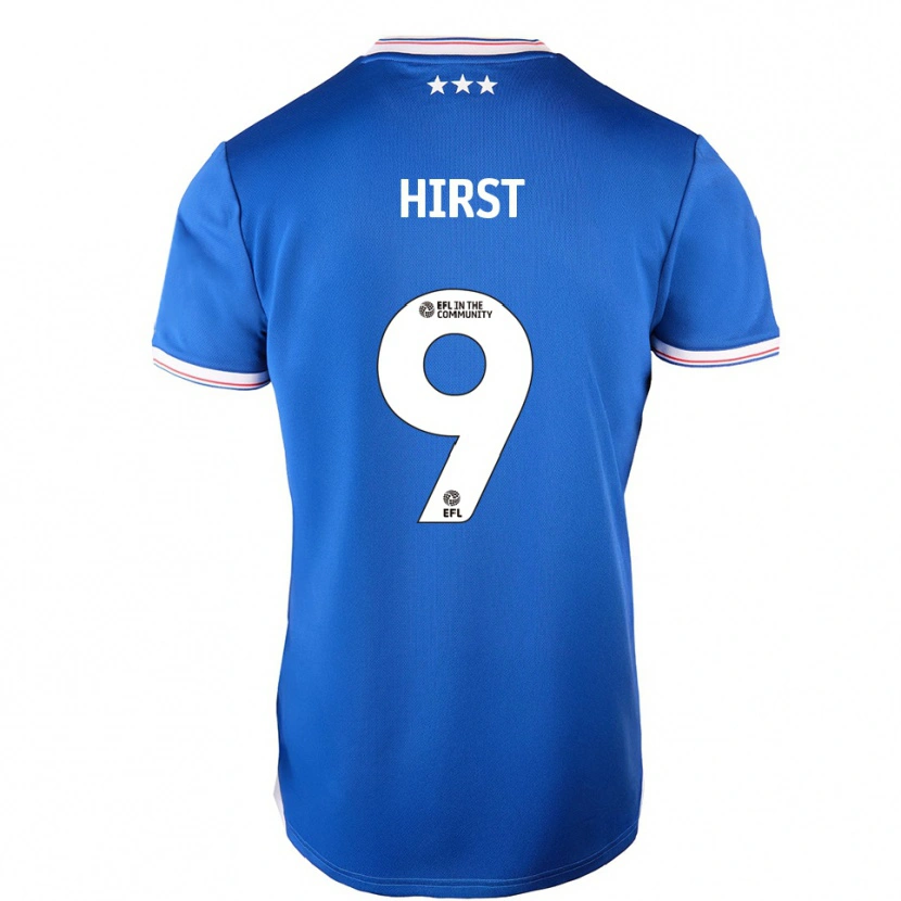 Danxen Hombre Camiseta George Hirst #9 Azul Blanco 1ª Equipación 2025/26 La Camisa México