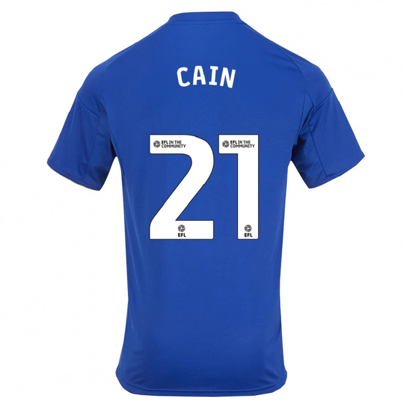 Danxen Hombre Camiseta Hannah Cain #21 Azul Oro 1ª Equipación 2025/26 La Camisa México