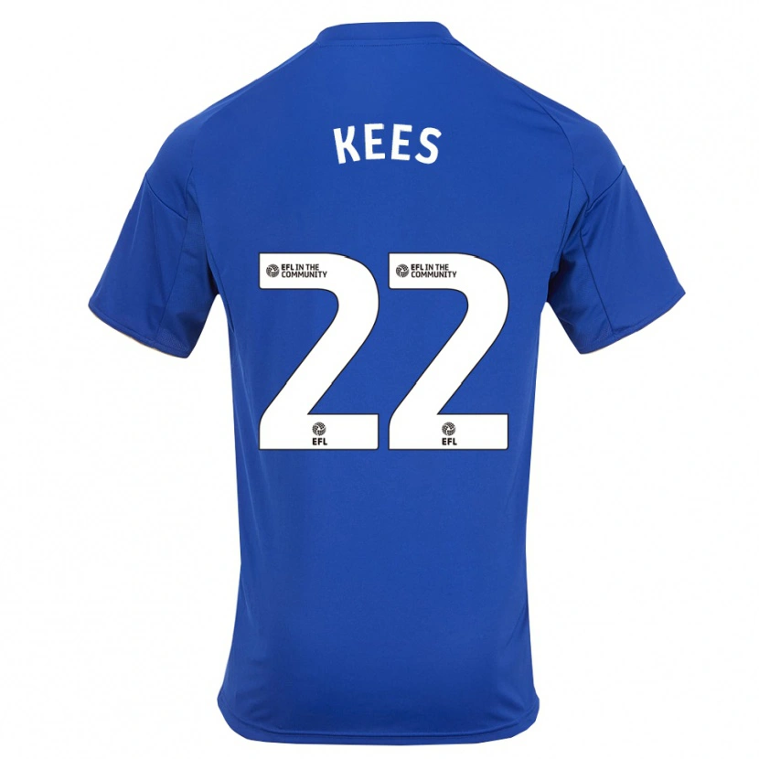 Danxen Hombre Camiseta Sari Kees #22 Azul Oro 1ª Equipación 2025/26 La Camisa México