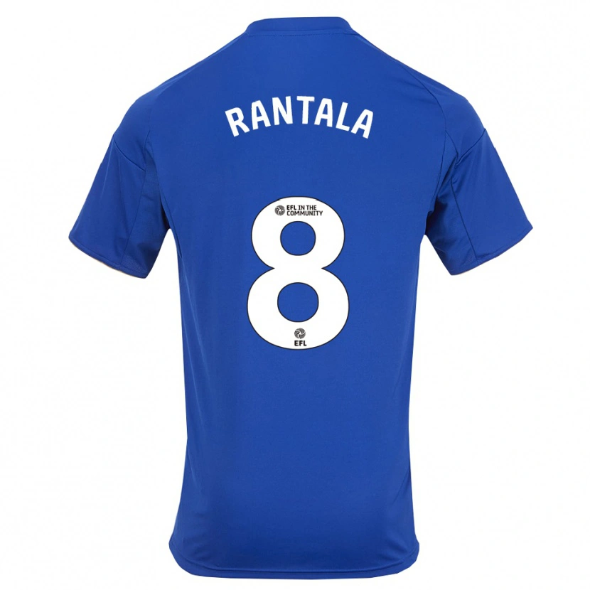 Danxen Hombre Camiseta Jutta Rantala #8 Azul Oro 1ª Equipación 2025/26 La Camisa México