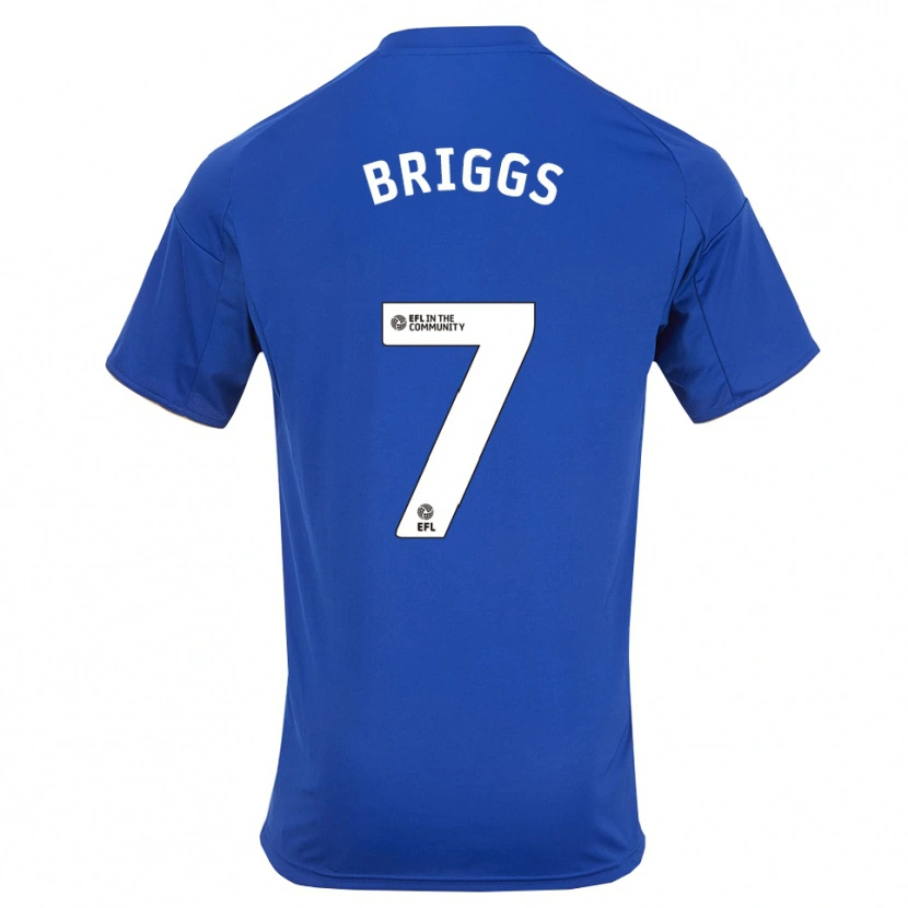 Danxen Hombre Camiseta Logan Briggs #7 Azul Oro 1ª Equipación 2025/26 La Camisa México