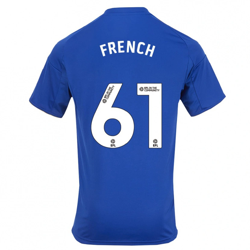 Danxen Hombre Camiseta Harry French #61 Azul Oro 1ª Equipación 2025/26 La Camisa México