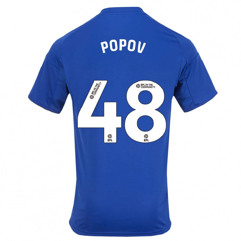 Danxen Hombre Camiseta Chris Popov #48 Azul Oro 1ª Equipación 2025/26 La Camisa México