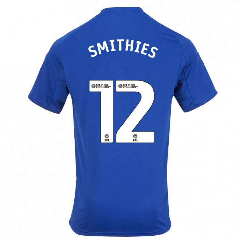 Danxen Hombre Camiseta Alex Smithies #12 Azul Oro 1ª Equipación 2025/26 La Camisa México