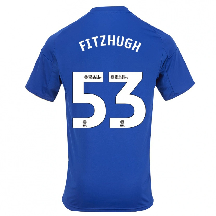 Danxen Hombre Camiseta Ethan Fitzhugh #53 Azul Oro 1ª Equipación 2025/26 La Camisa México