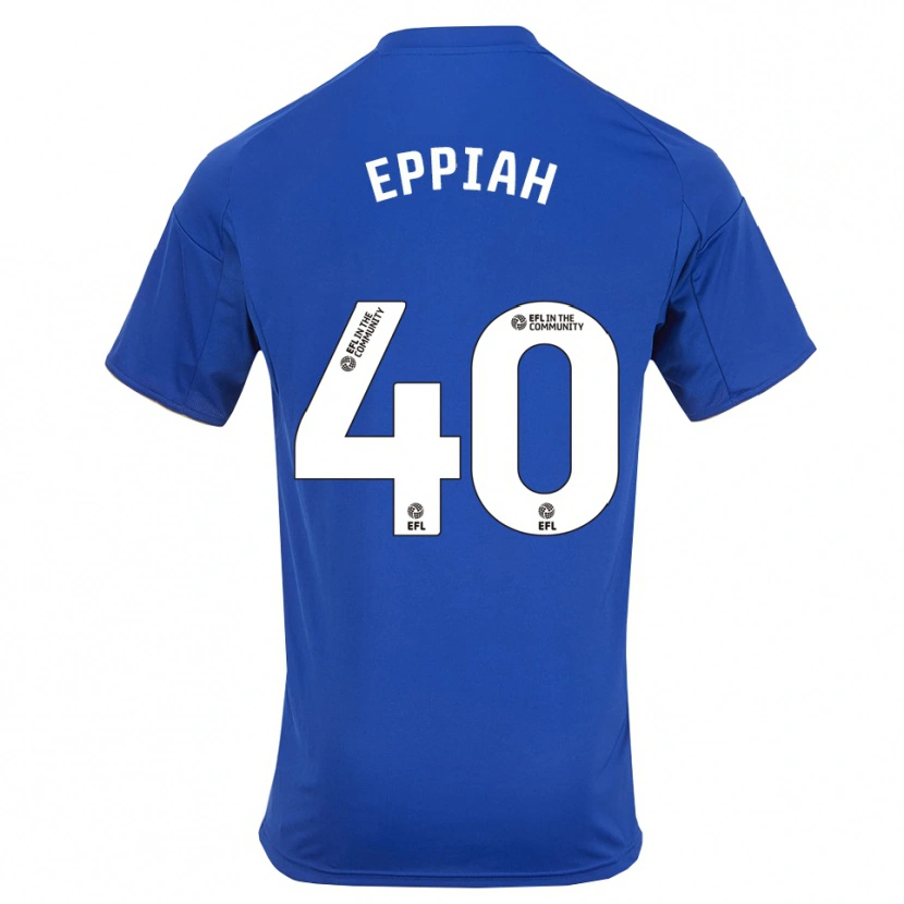 Danxen Hombre Camiseta Josh Eppiah #40 Azul Oro 1ª Equipación 2025/26 La Camisa México