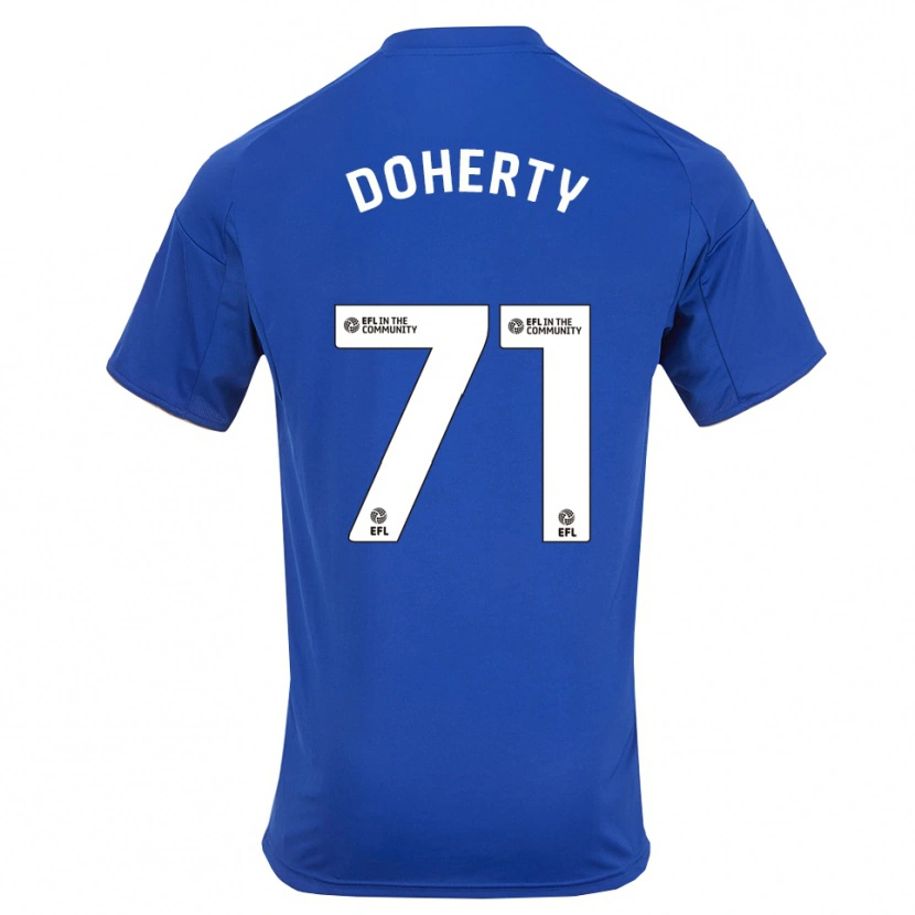 Danxen Hombre Camiseta Arlo Doherty #71 Azul Oro 1ª Equipación 2025/26 La Camisa México