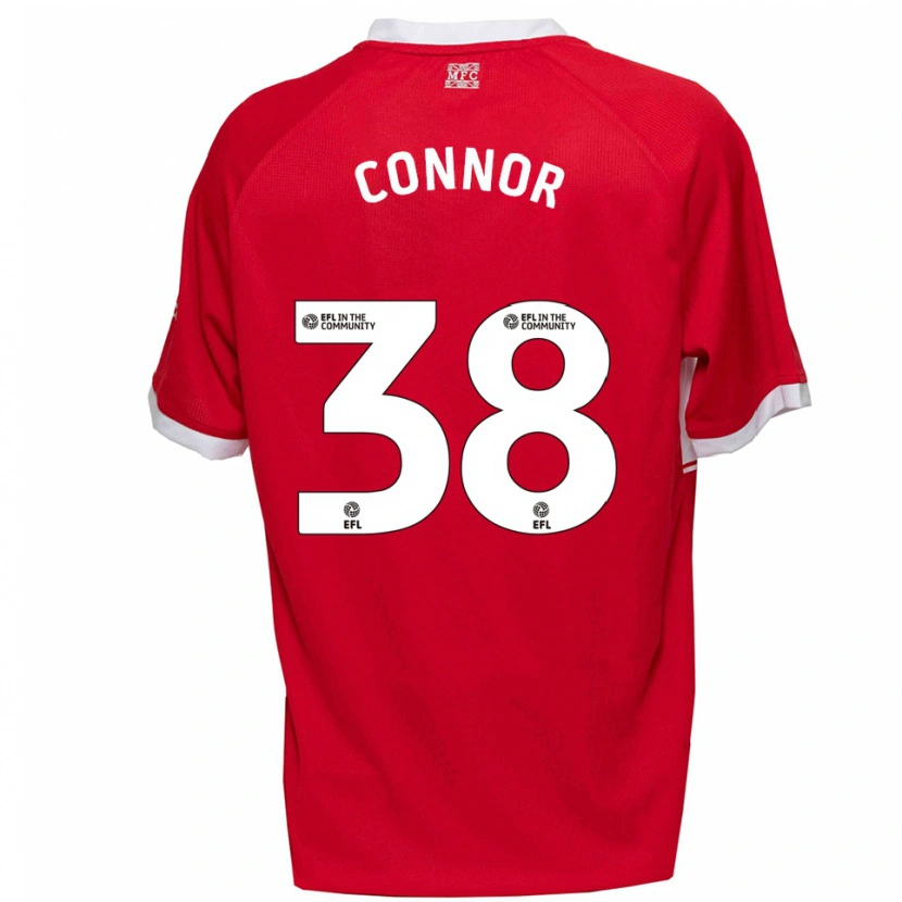 Danxen Hombre Camiseta Shea Connor #38 Rojo Blanco 1ª Equipación 2025/26 La Camisa México