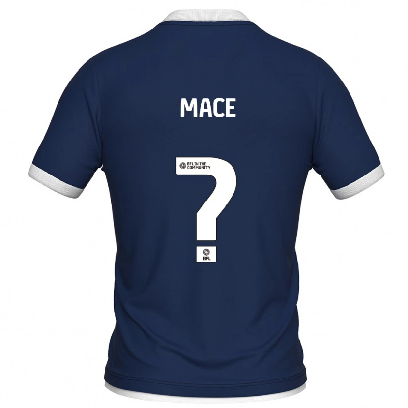 Danxen Hombre Camiseta Katherine Mace #0 Azul Marino Blanco 1ª Equipación 2025/26 La Camisa México