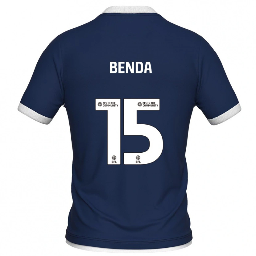 Danxen Hombre Camiseta Steven Benda #15 Azul Marino Blanco 1ª Equipación 2025/26 La Camisa México