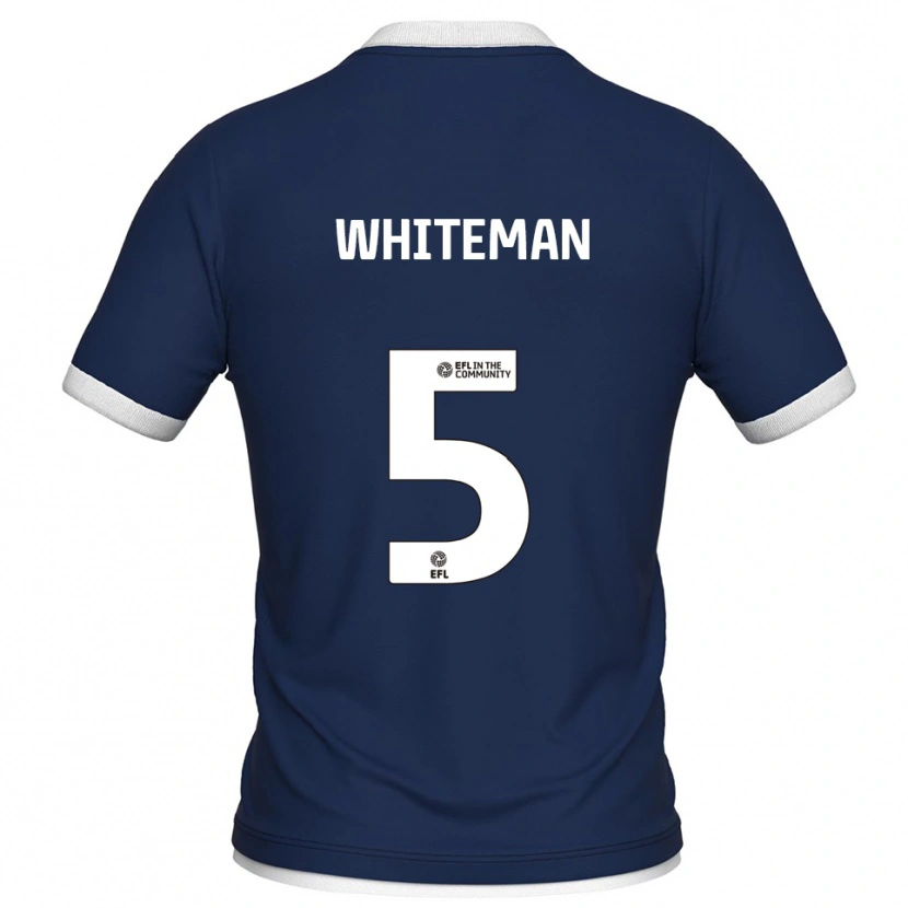 Danxen Hombre Camiseta Harvey Whiteman #5 Azul Marino Blanco 1ª Equipación 2025/26 La Camisa México