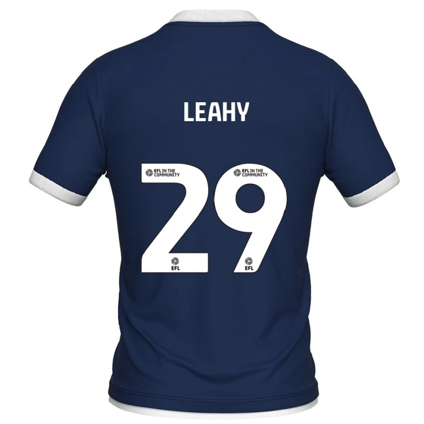 Danxen Hombre Camiseta Tom Leahy #29 Azul Marino Blanco 1ª Equipación 2025/26 La Camisa México