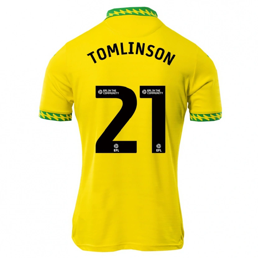 Danxen Hombre Camiseta Lauren Tomlinson #21 Blanco Verde 1ª Equipación 2025/26 La Camisa México