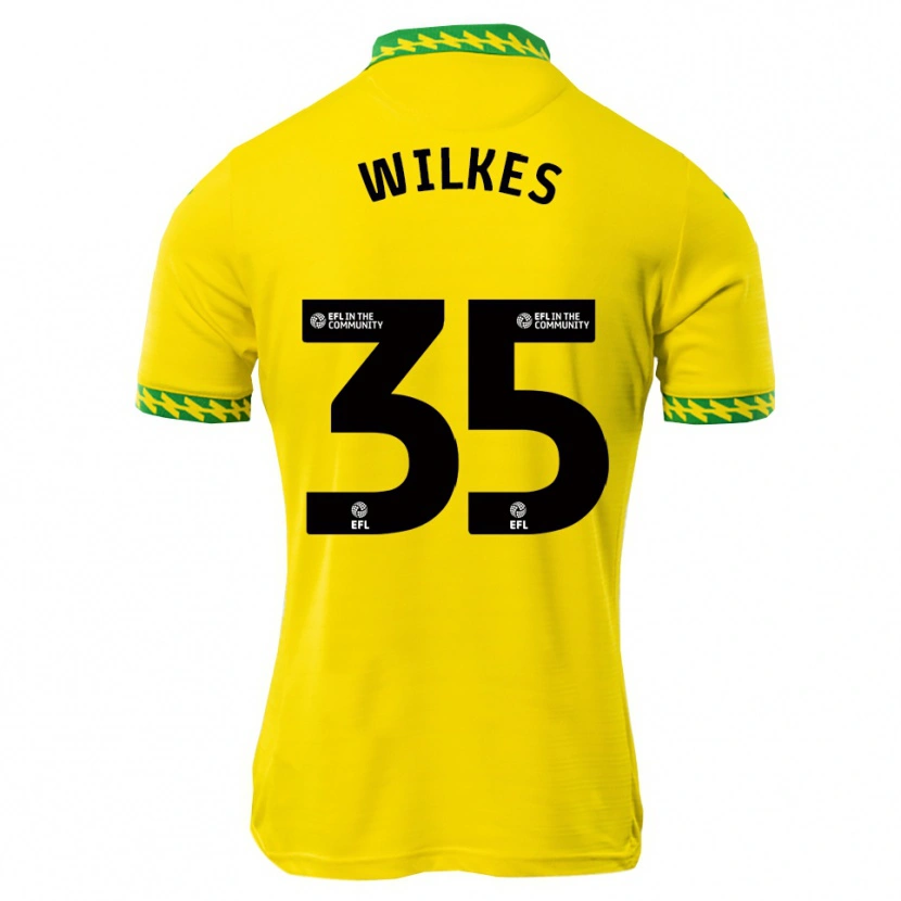 Danxen Hombre Camiseta Reece Wilkes #35 Blanco Verde 1ª Equipación 2025/26 La Camisa México
