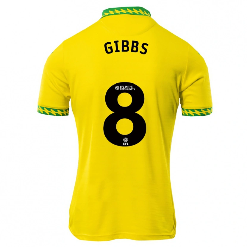Danxen Hombre Camiseta Liam Gibbs #8 Blanco Verde 1ª Equipación 2025/26 La Camisa México