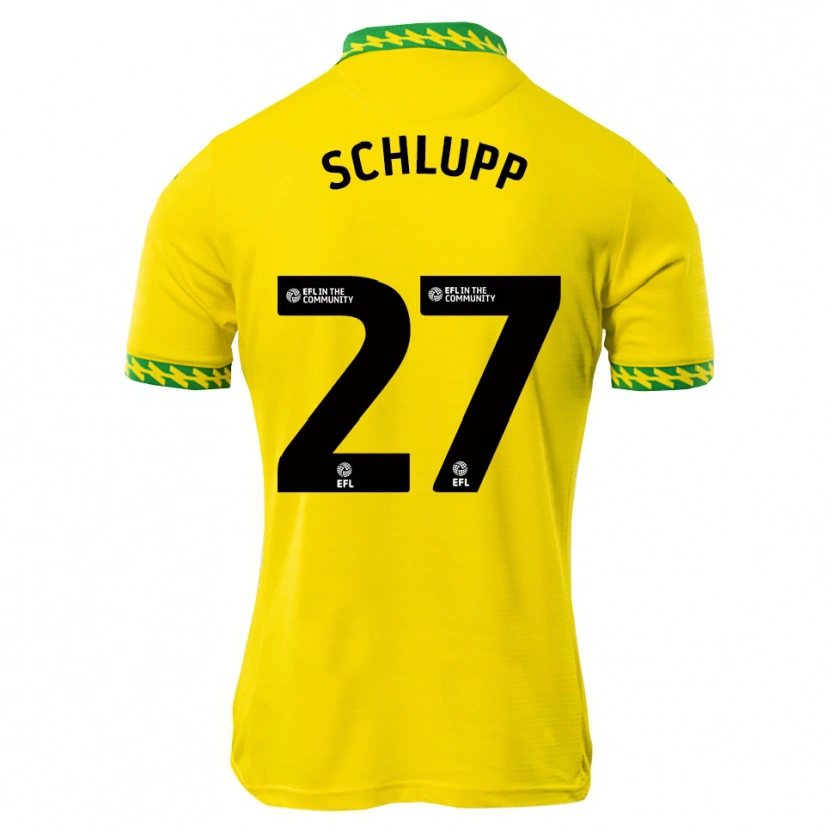Danxen Hombre Camiseta Jeffrey Schlupp #27 Blanco Verde 1ª Equipación 2025/26 La Camisa México