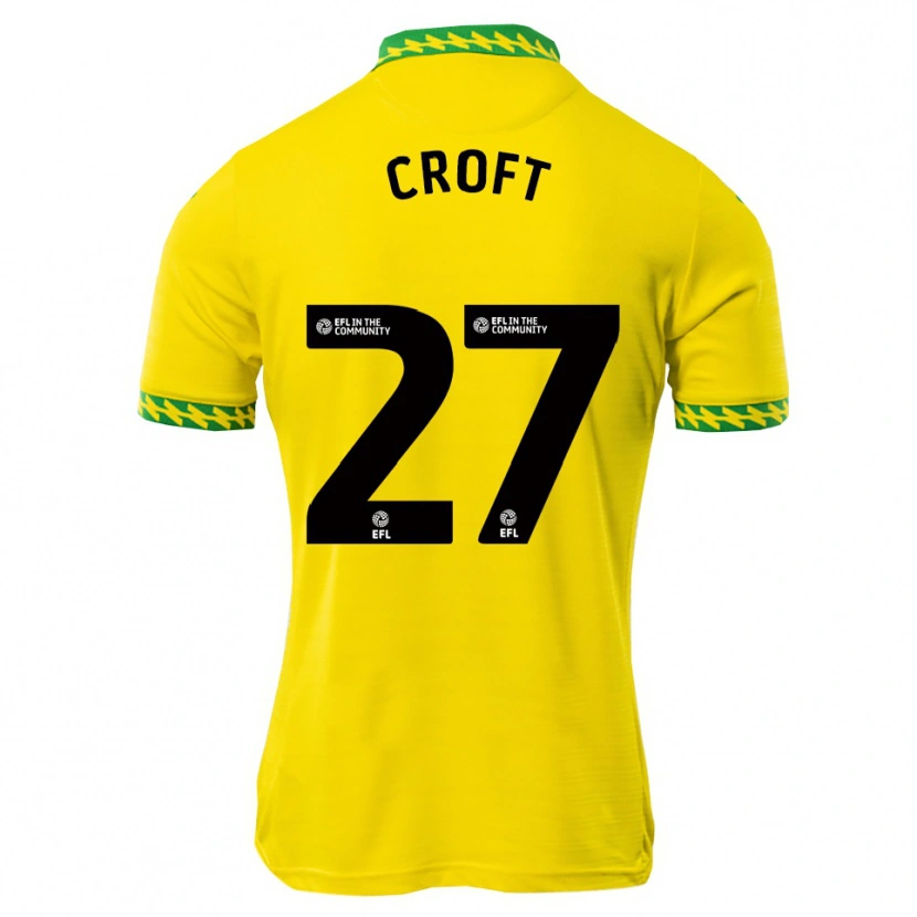 Danxen Hombre Camiseta Mary Croft #27 Blanco Verde 1ª Equipación 2025/26 La Camisa México