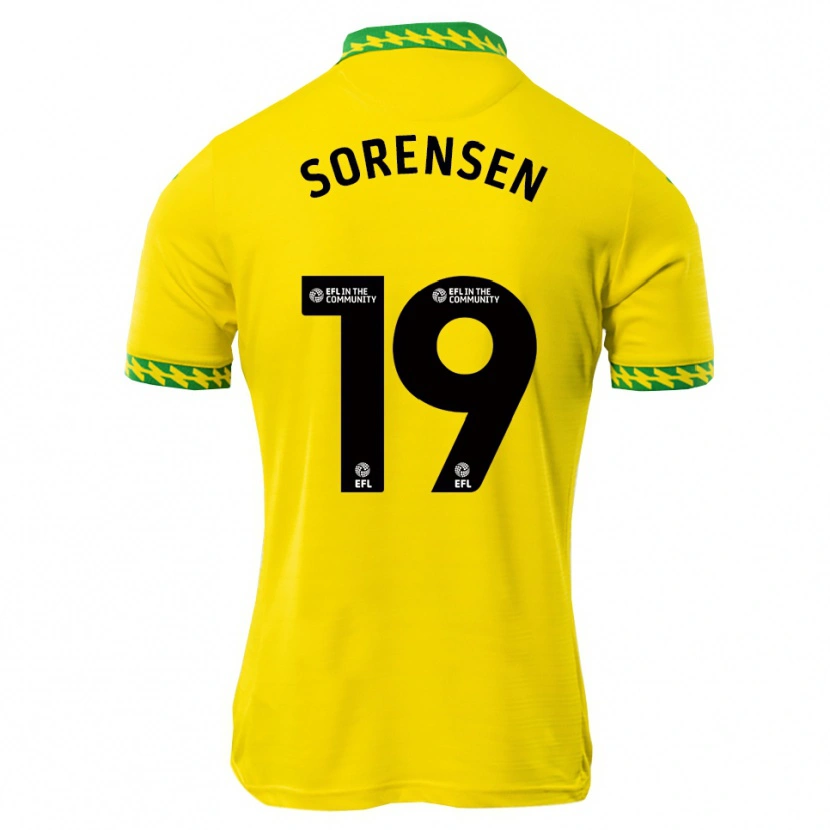 Danxen Hombre Camiseta Jacob Lungi Sørensen #19 Blanco Verde 1ª Equipación 2025/26 La Camisa México
