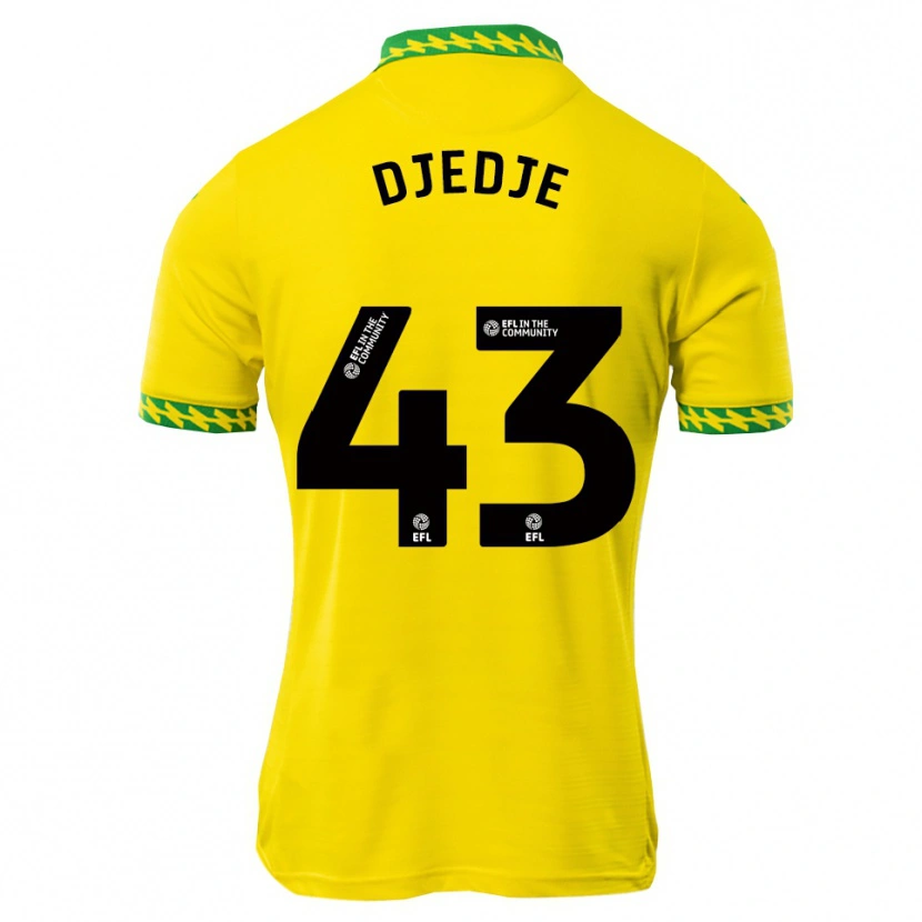 Danxen Hombre Camiseta Uriah Djedje #43 Blanco Verde 1ª Equipación 2025/26 La Camisa México