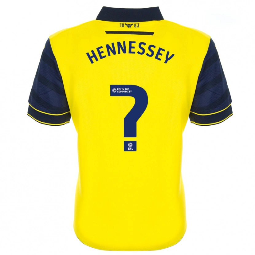 Danxen Hombre Camiseta Laura Hennessey #0 Amarillo Azul Marino 1ª Equipación 2025/26 La Camisa México