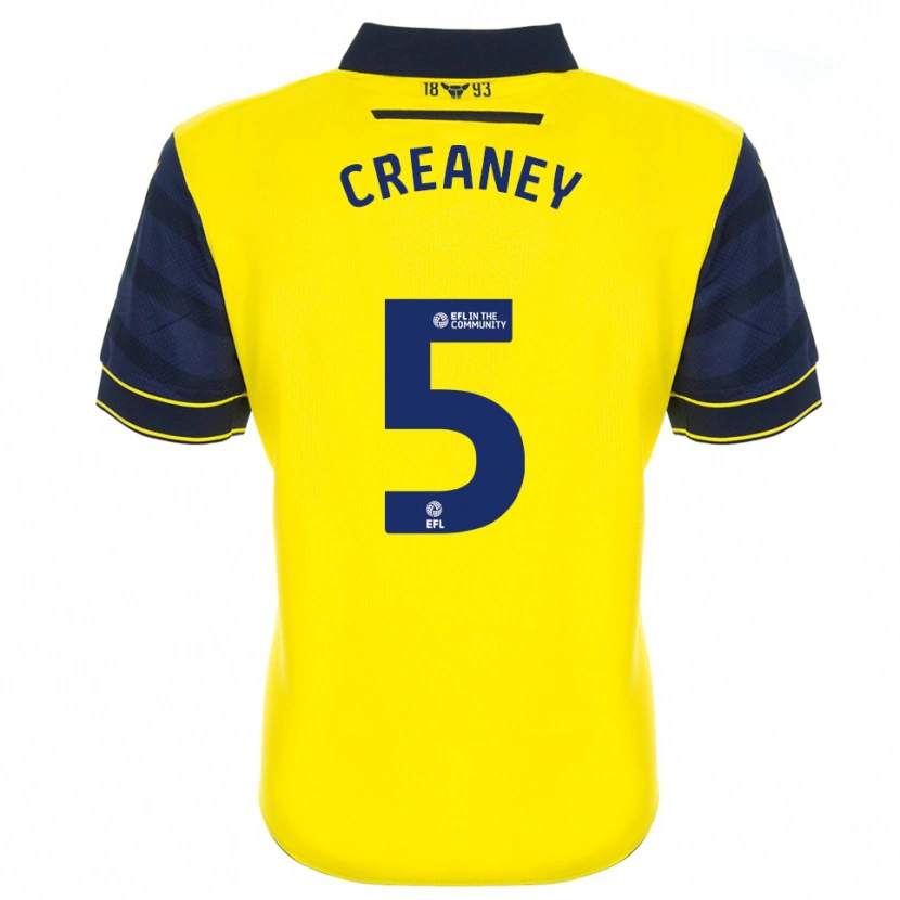 Danxen Hombre Camiseta Zoe Creaney #5 Amarillo Azul Marino 1ª Equipación 2025/26 La Camisa México