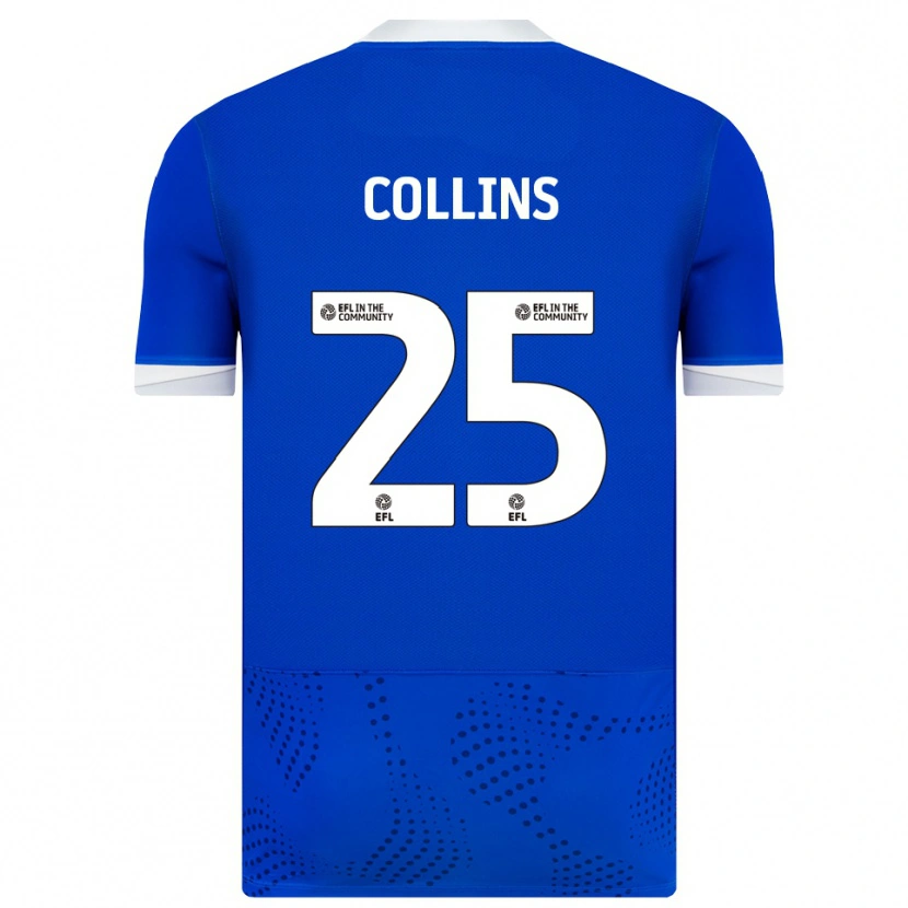 Danxen Hombre Camiseta Izzy Collins #25 Azul Blanco 1ª Equipación 2025/26 La Camisa México