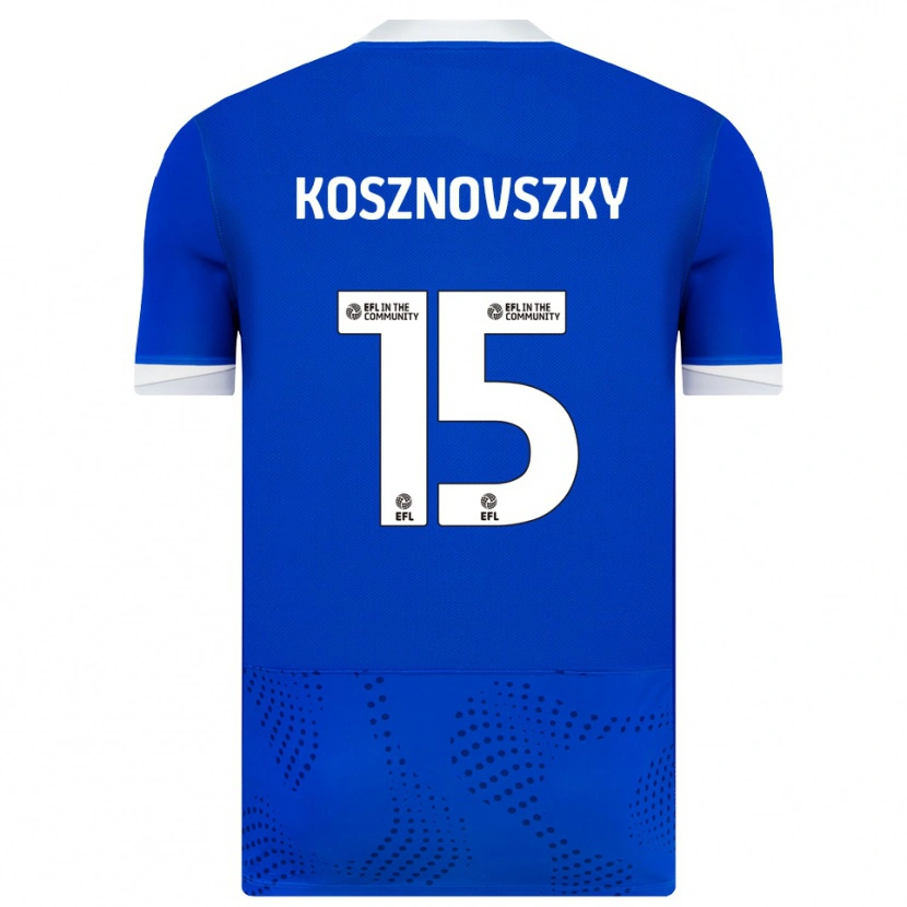 Danxen Hombre Camiseta Márk Kosznovszky #15 Azul Blanco 1ª Equipación 2025/26 La Camisa México