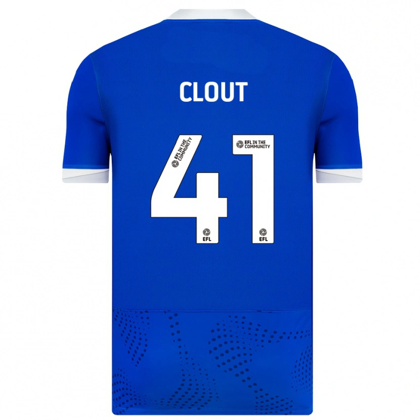 Danxen Hombre Camiseta Harry Clout #41 Azul Blanco 1ª Equipación 2025/26 La Camisa México