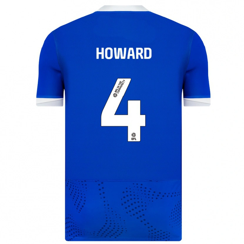Danxen Hombre Camiseta Cody Howard #4 Azul Blanco 1ª Equipación 2025/26 La Camisa México