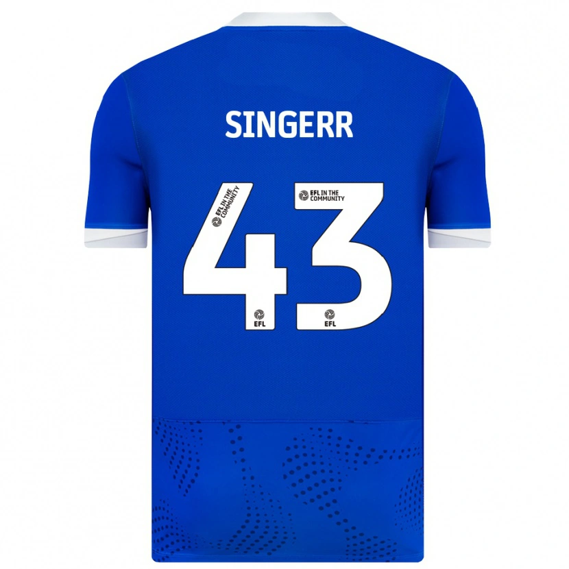 Danxen Hombre Camiseta Olutayo Singerr #43 Azul Blanco 1ª Equipación 2025/26 La Camisa México