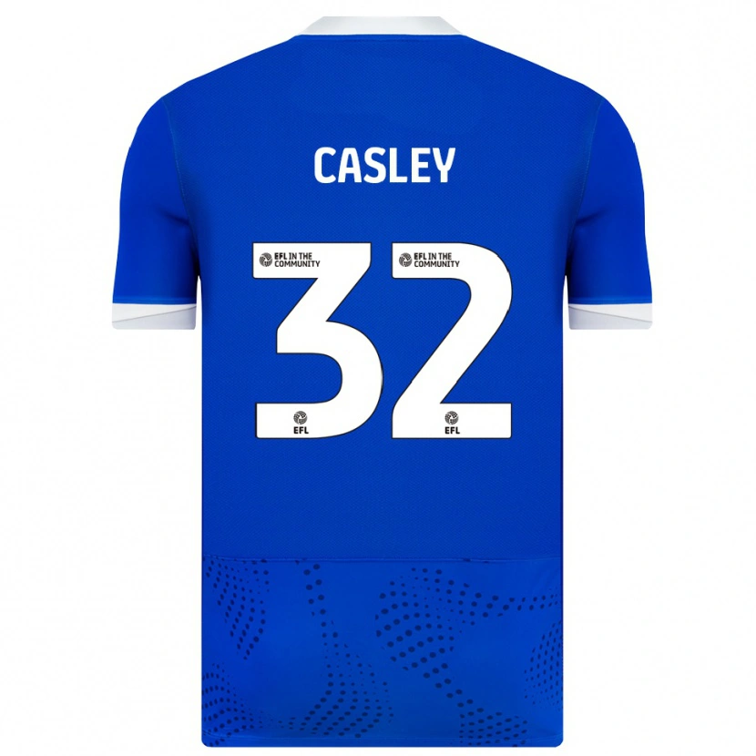 Danxen Hombre Camiseta Riva Casley #32 Azul Blanco 1ª Equipación 2025/26 La Camisa México