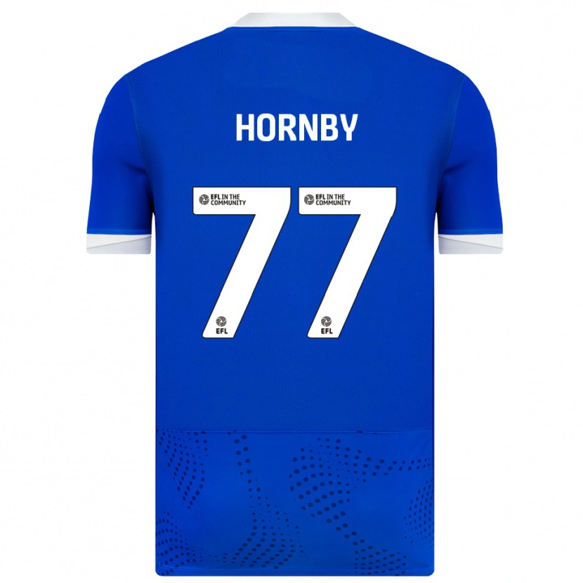 Danxen Hombre Camiseta Megan Hornby #77 Azul Blanco 1ª Equipación 2025/26 La Camisa México