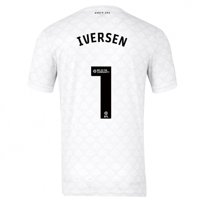 Danxen Hombre Camiseta Daniel Iversen #1 Blanco Rojo 1ª Equipación 2025/26 La Camisa México
