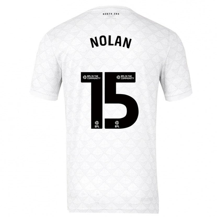 Danxen Hombre Camiseta Ed Nolan #15 Blanco Rojo 1ª Equipación 2025/26 La Camisa México