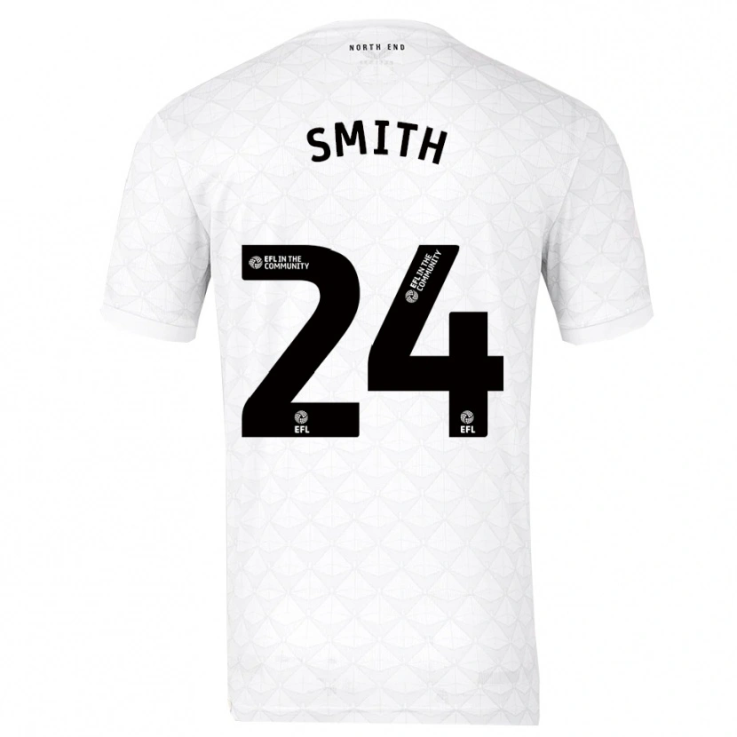 Danxen Hombre Camiseta Michael Smith #24 Blanco Rojo 1ª Equipación 2025/26 La Camisa México