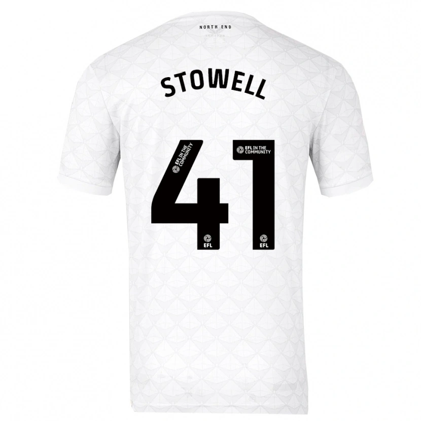 Danxen Hombre Camiseta Li-Bau Stowell #41 Blanco Rojo 1ª Equipación 2025/26 La Camisa México