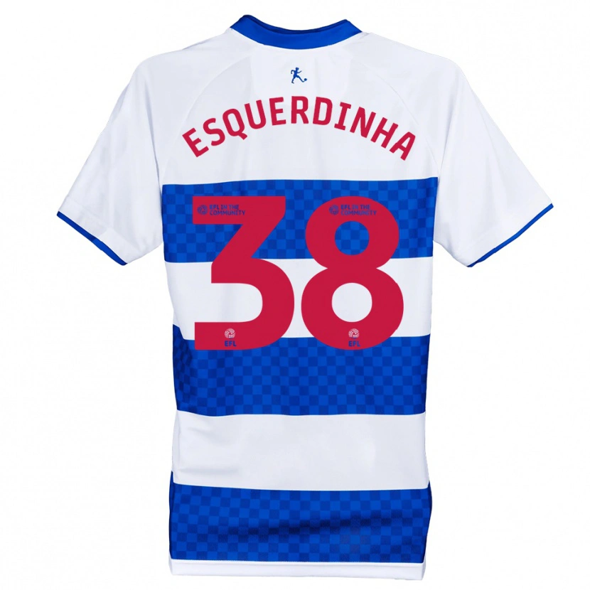 Danxen Hombre Camiseta Esquerdinha #38 Azul Blanco 1ª Equipación 2025/26 La Camisa México