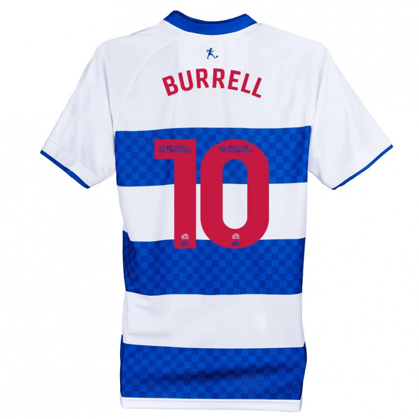 Danxen Hombre Camiseta Rumarn Burrell #10 Azul Blanco 1ª Equipación 2025/26 La Camisa México
