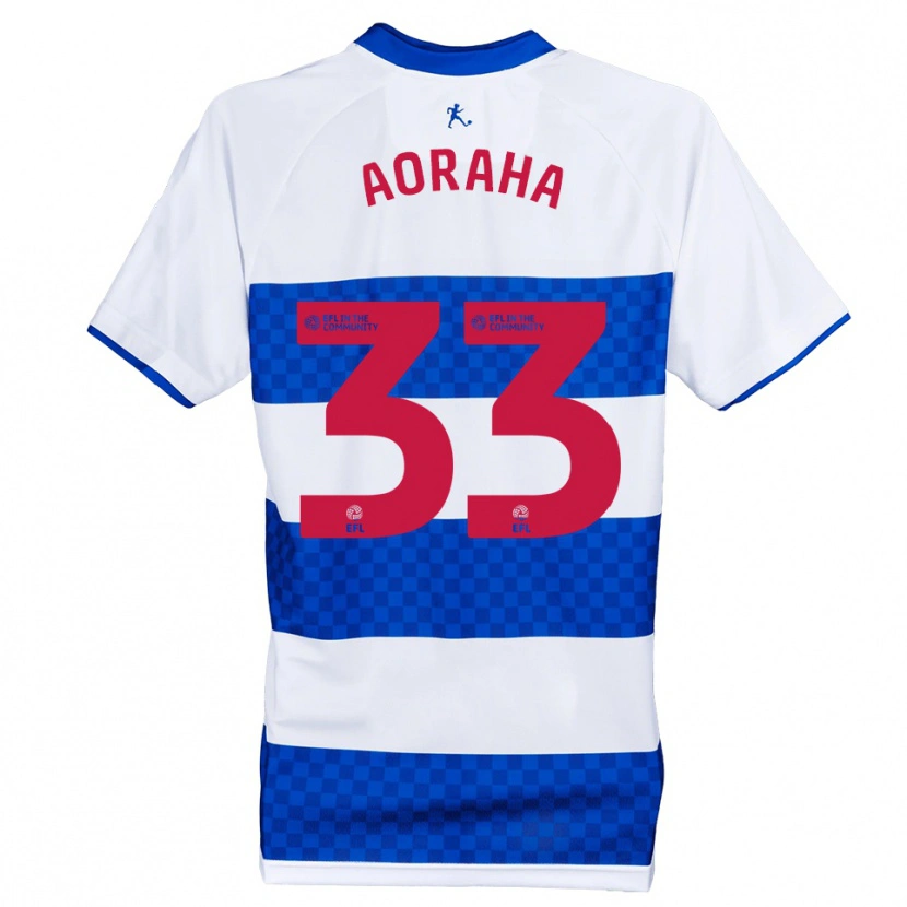 Danxen Hombre Camiseta Alexander Aoraha #33 Azul Blanco 1ª Equipación 2025/26 La Camisa México