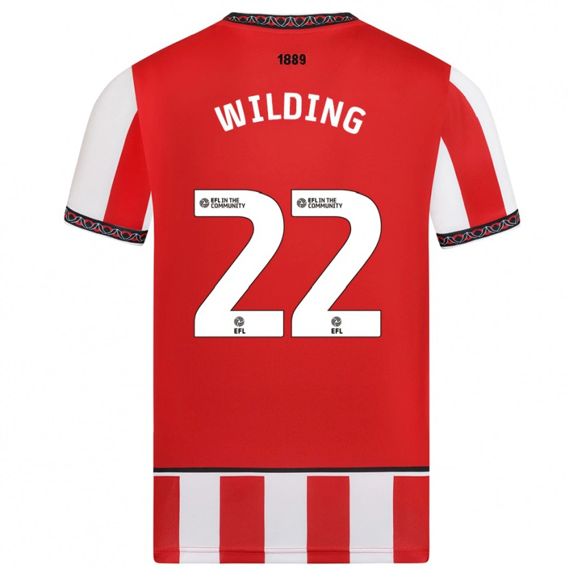 Danxen Hombre Camiseta Annie Wilding #22 Rojo Blanco 1ª Equipación 2025/26 La Camisa México
