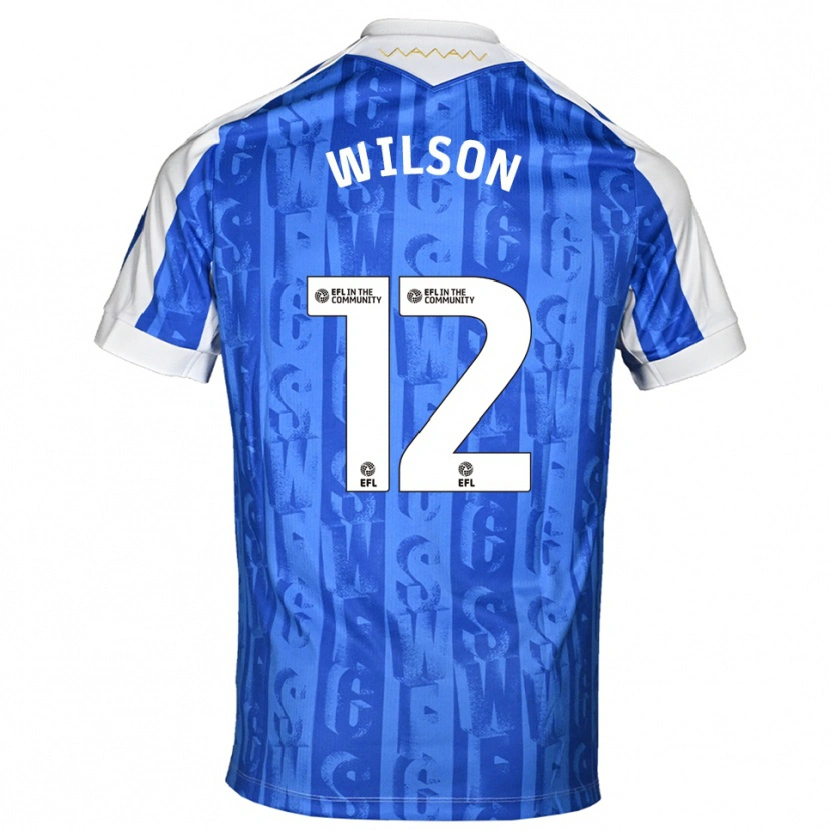 Danxen Hombre Camiseta Ryan Wilson #12 Azul Blanco 1ª Equipación 2025/26 La Camisa México