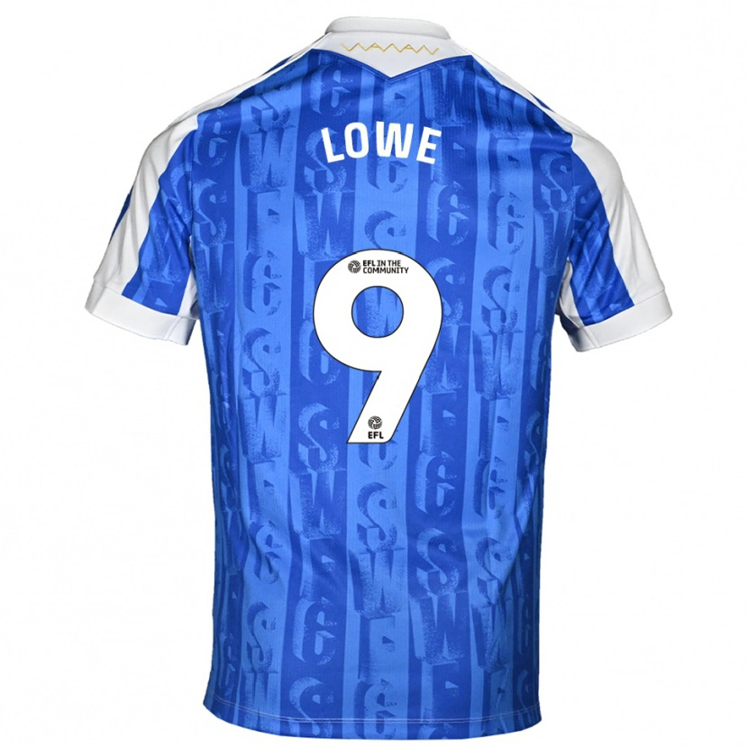 Danxen Hombre Camiseta Jamal Lowe #9 Azul Blanco 1ª Equipación 2025/26 La Camisa México