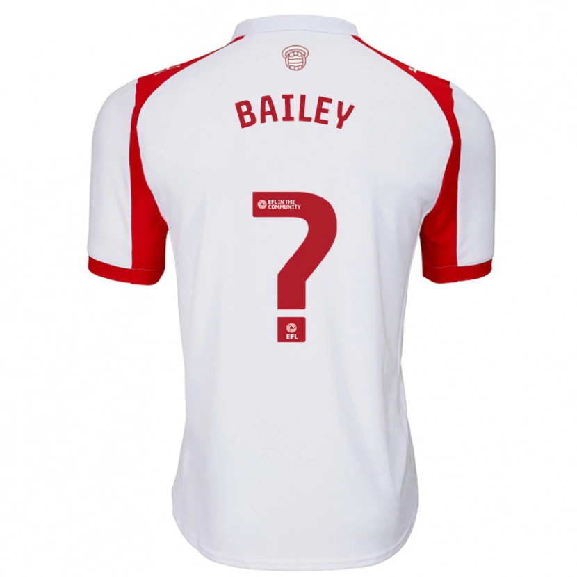 Danxen Hombre Camiseta Isaac Bailey #0 Blanco Rojo 1ª Equipación 2025/26 La Camisa México