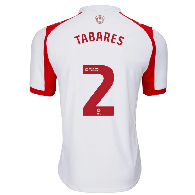 Danxen Hombre Camiseta Samuel Tabares #2 Blanco Rojo 1ª Equipación 2025/26 La Camisa México